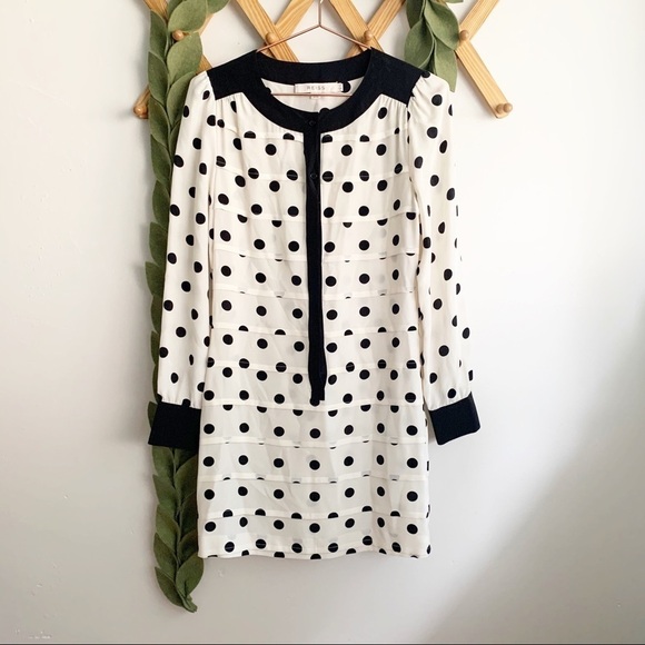 Reiss Silk Polka Dot Dress